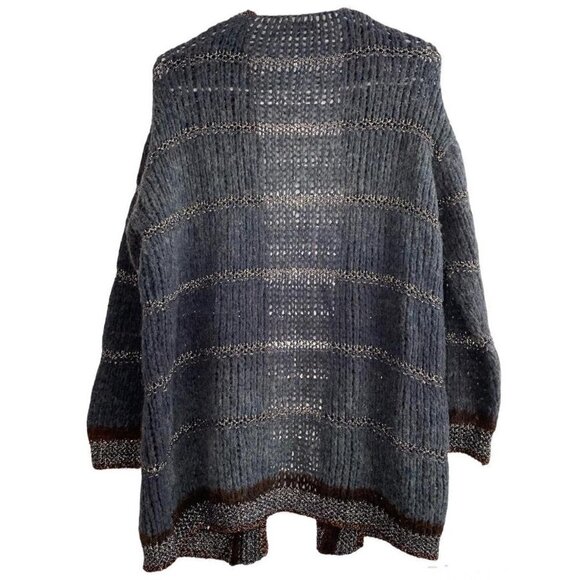 DIXIE Made in Italy Knitted Wool Cashmere Mix Cardigan size M - Picture 3 of 4